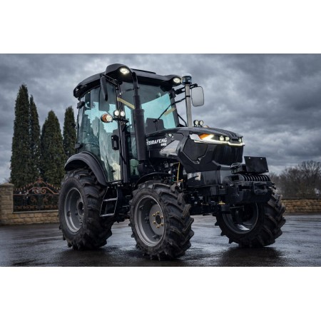 Трактор з кабіною TERRAFENG 604XL, широкопрофільні шини, кондицонер, люкс-кабіна, євронавіска